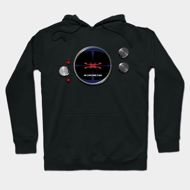 Tie Fighter Targeting Hoodie by CCDesign